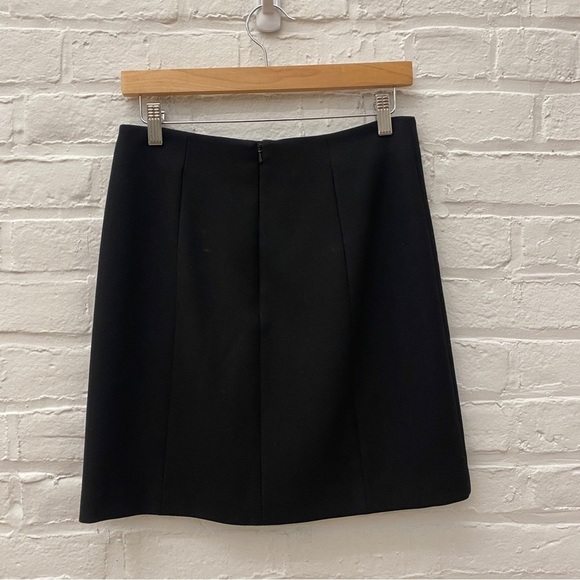 Veronica Beard || Beekman Pencil Skirt Buttons Black 4 - Picture 3 of 7